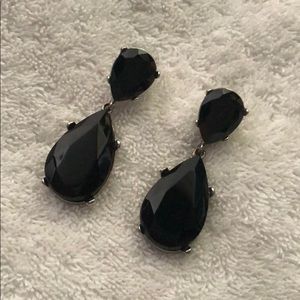 Kenneth Jay Lane Jet Drop Earrings